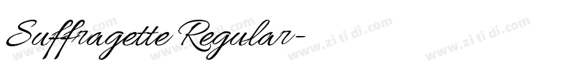 Suffragette Regular字体转换 Suffragette Regular字体转换
